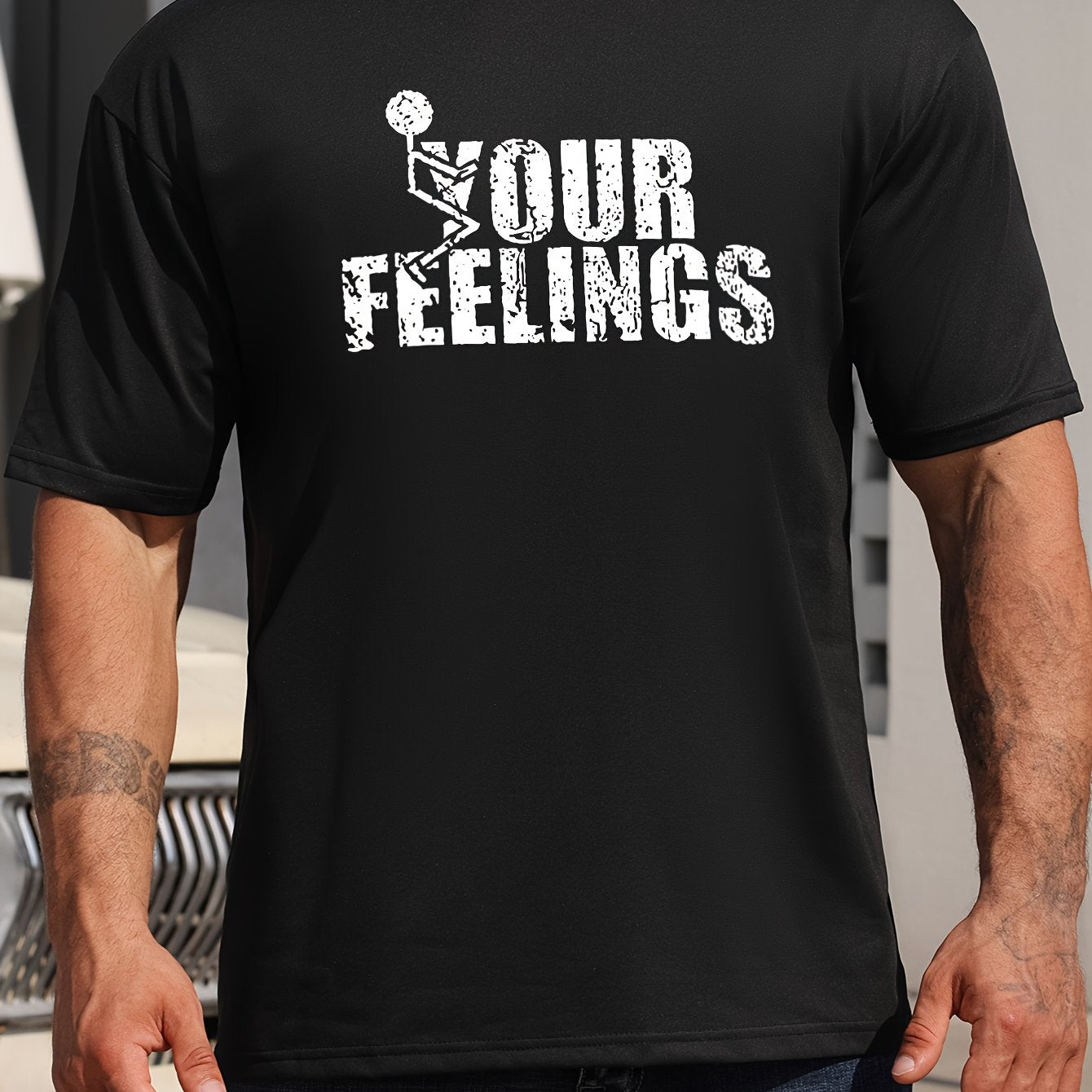 Basketball Print Men's Short Sleeve Sports Top For Training