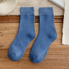 Women's Solid Thick Trim Mid Socks