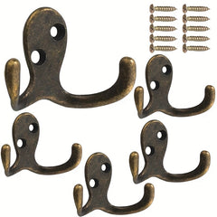 5pcs Antique Furniture Hardware Wall Coat Hook