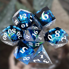7pcs Resin Polyhedral Dice Set For RPGs & Board Games