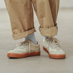 Men's Retro Colorblock Lace Up Skate Shoes