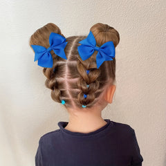 40pcs Colorful Bow Hair Clips Set for Fun and Style
