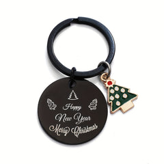 Christmas & New Year Keychain, Festive Decor for Keys & Backpacks