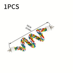 Parrot Cage Rope Toy Bird Standing Stick Exercise Perches Toy
