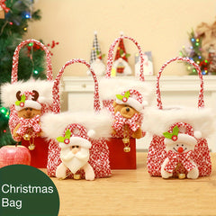 Christmas Small Gift Bag Peace Fruit Bag Long Brim Handbag