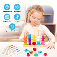 Montessori Beaded Columns for Toddlers Gift