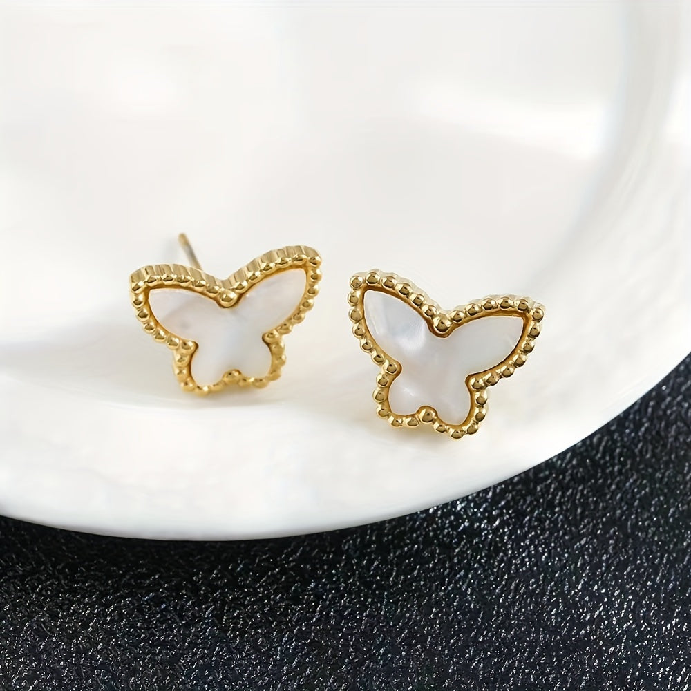 Colorful Butterfly Earrings Mini Stud Earrings For Girls