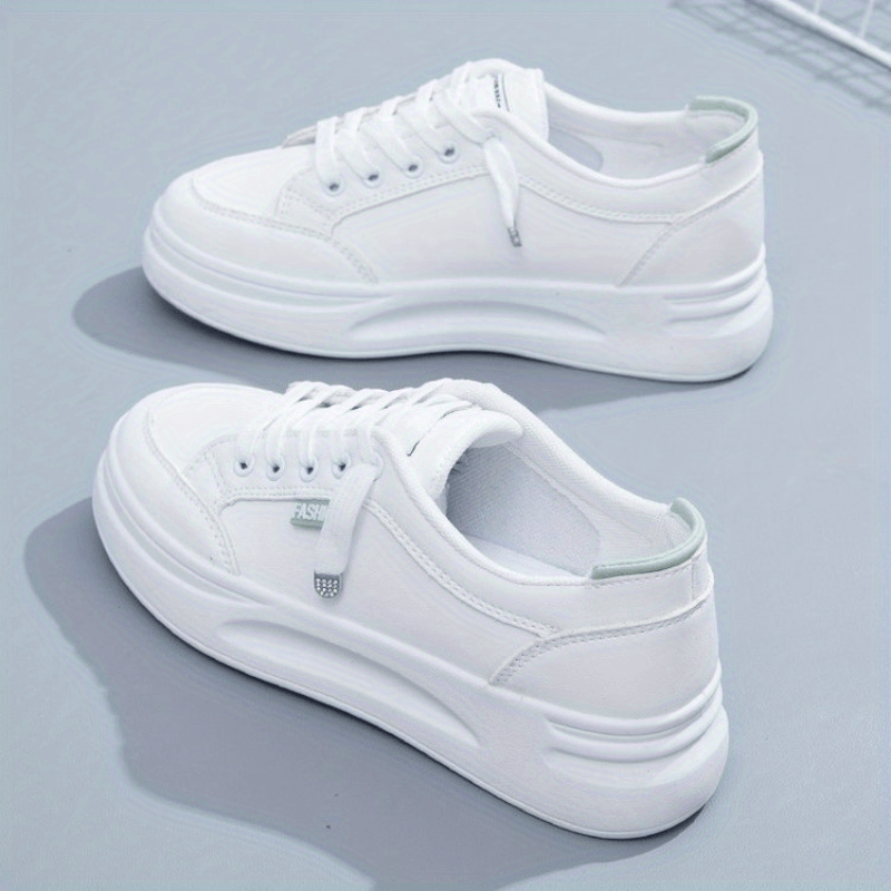 Women's Lace-Up Minimalist Platform Sneakers