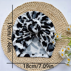 Baby Leopard Print Headband Soft Hat for Newborns