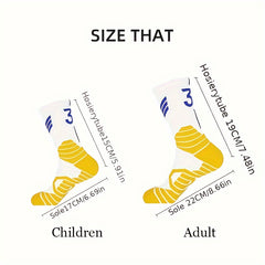 3 Pairs Breathable Non Slip Sports Crew Socks for Basketball Running Cycling