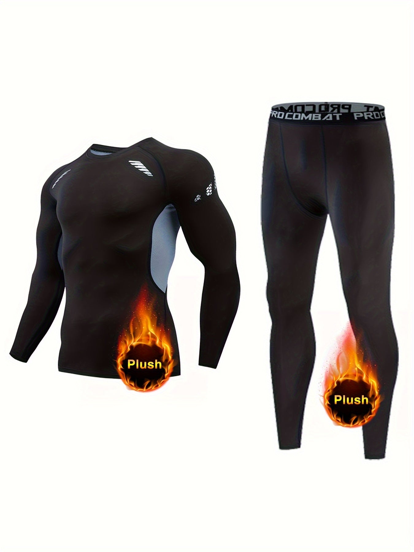 Men's Thick Fit Sport Set for Fall Winter Fitness