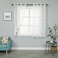 Solid Voile Curtains for Home Decor in Kitchen Bedroom Living Room