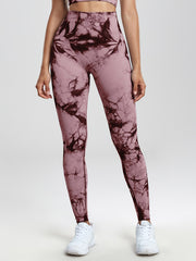 Tie Dye High Waist Gym Tights Workout Leggings Fitness Pants
