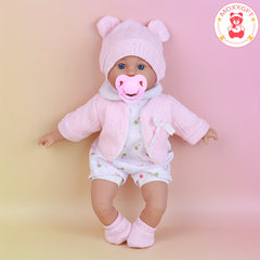 MOXXGFT 33cm Reborn Toddler Doll with Clothes and Pacifier