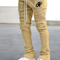 Men's Casual Sweatpants Graphic Pocket Flared Pants Hip-hop Trousers