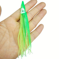 10pcs Rubber Squid Octopus Soft Bait Fishing Lures Mix Colors