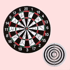 Double Sided Flocking Dart Board Indoor Entertainment Toy