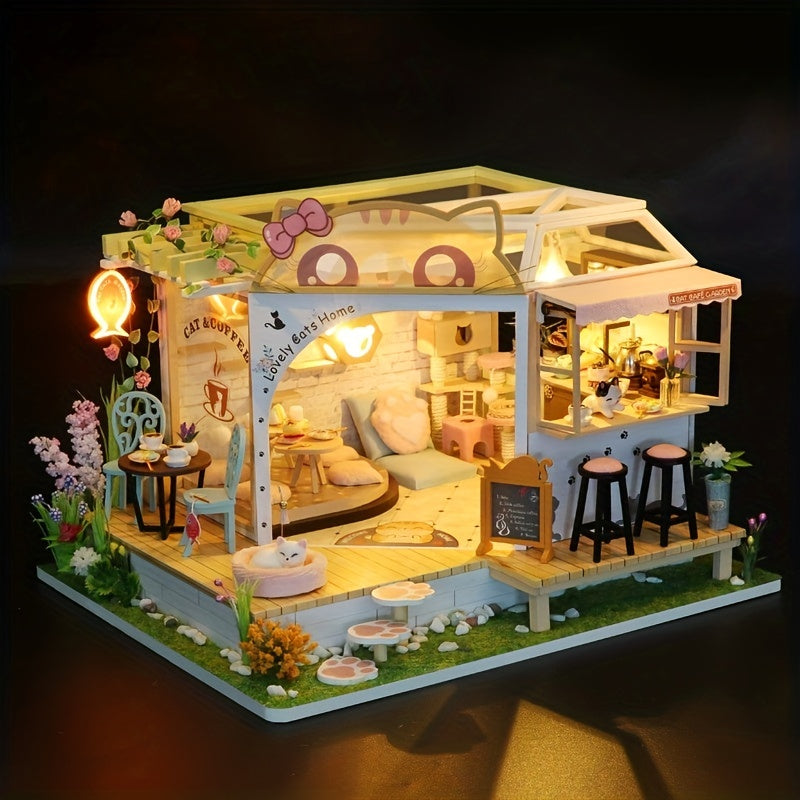 Toy DIY Assembly Model Doll House Micro Scene Hand held House