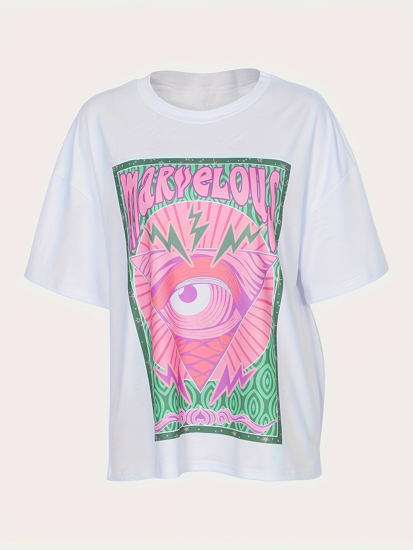 Y2k Style Graphic Print Short Sleeve Sports T-shirt