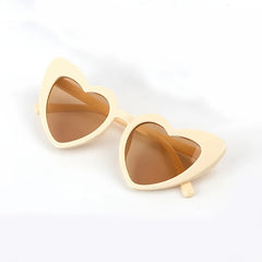 Y2K Heart Shaped Sunglasses UV Protection UV400 for Party
