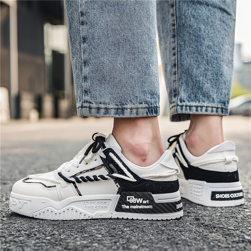Men's Platform Skate Shoes Lightweight Non slip Sneakers