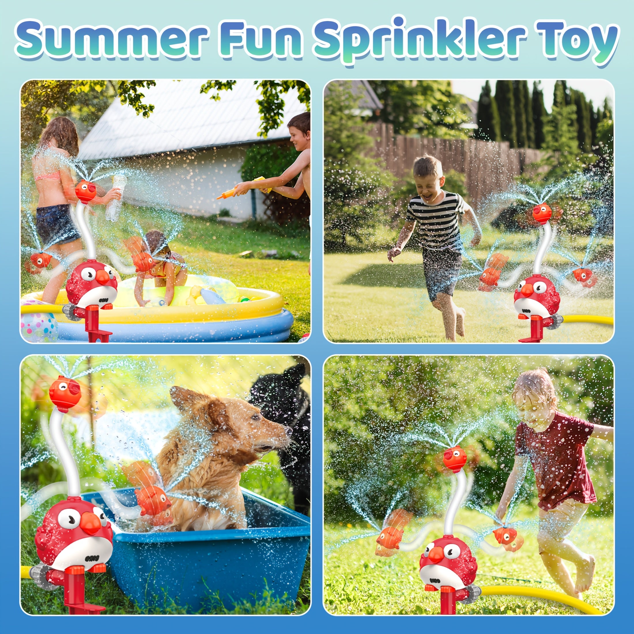 Bird-Themed Water Spray Toy Set for Kids 3+