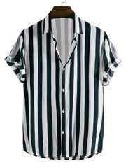 Men's Striped Short Sleeve Shirt