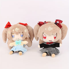 Neuro Sama Plush Toy Anime Girl Stuffed Animal with Red Bow & Dress Soft Plushie