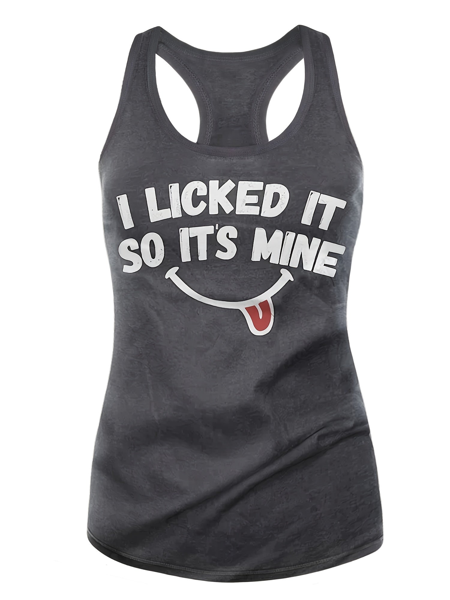 Funny Slogan Print Tank Top for Women