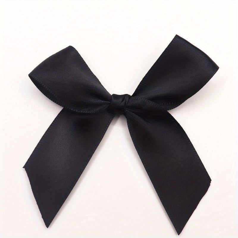 20pcs 85 85mm Fresh Pink Ribbon Bows Small Size Satin Ribbon Bow Flower Craft