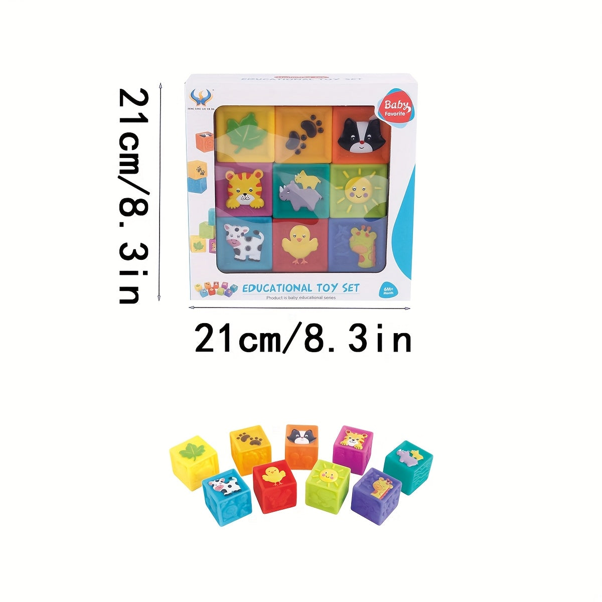 Soft Blocks Stacking Toys for Babies