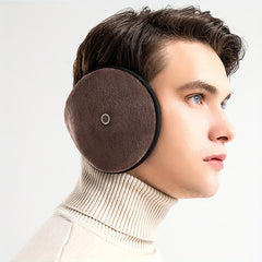 Plush Earmuffs with Built-in Earpiece Winter Warmers