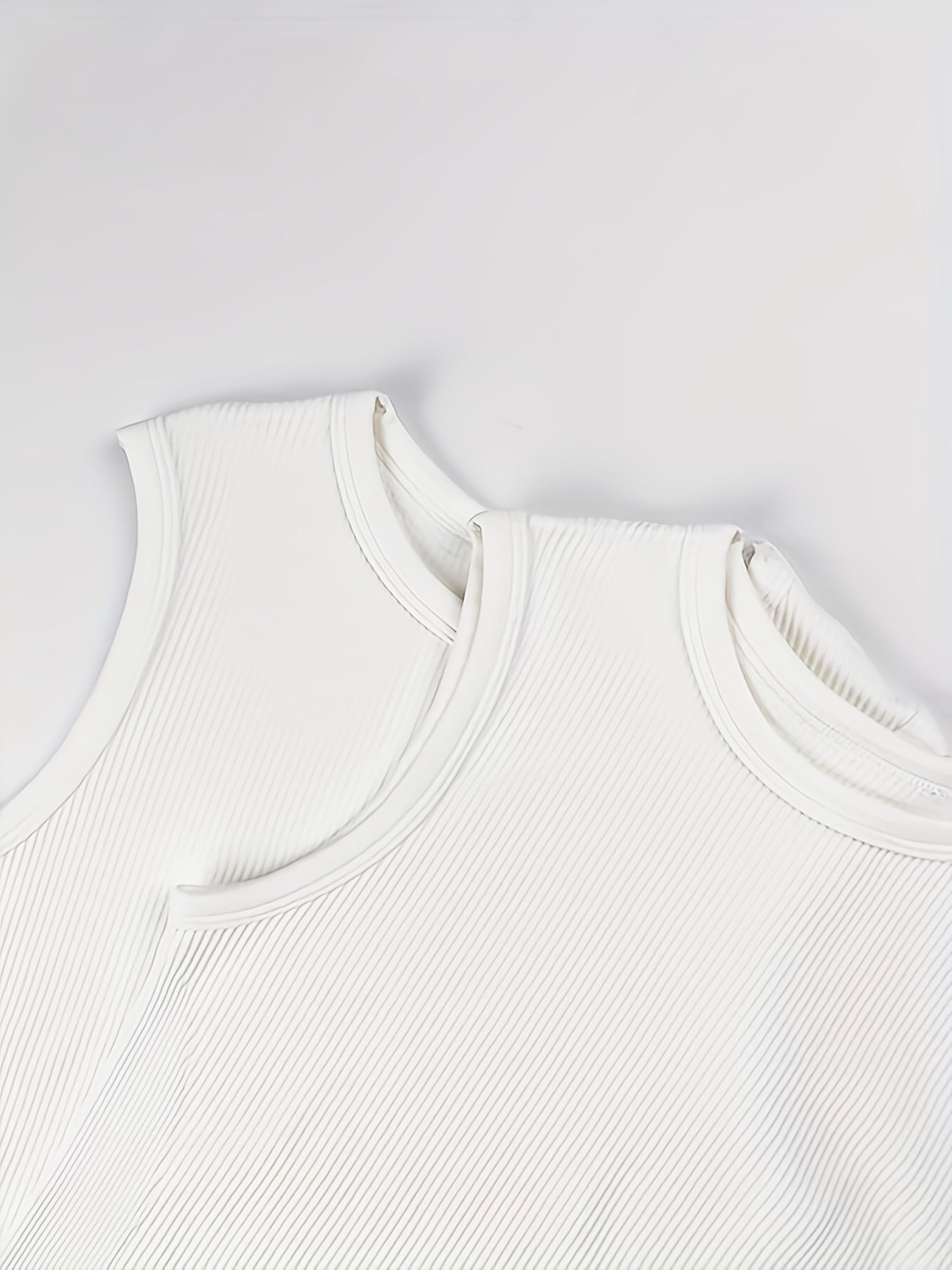 Ribbed Sports Bodysuit Short Sleeve Round Neck Jumpsuit