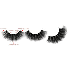 7 Pairs Full Strip Eyelashes Thick Curling 18mm Fluffy False Eyelashes
