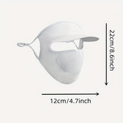 UV Protection Mask With Brim Ear Hook Full Cover Sunproof Mask