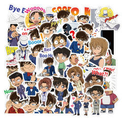 50pcs Conan Series Anime Graffiti Sticker Waterproof DIY Materials