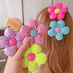 2pcs Random Petals Flower Hair Clip for Girls