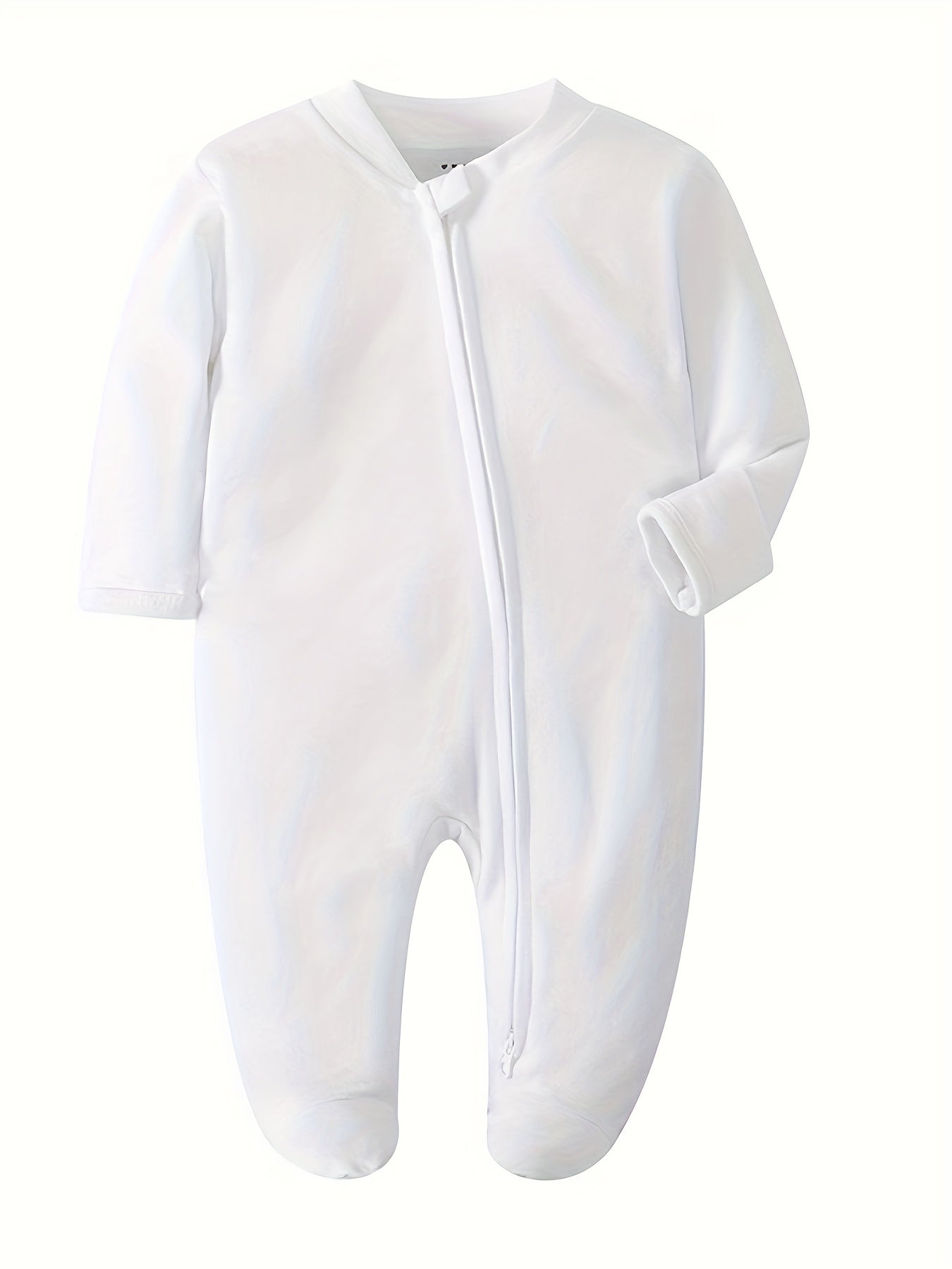 Cozy Unisex Newborn Infant Footed Pajamas with Mittens Cotton Onesies