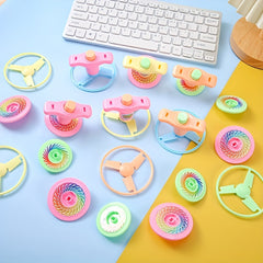 Colorful Whirl Gyro Outdoor Torsion Flying Disc Toy