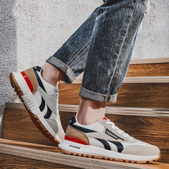Men's Lace up Sneakers Casual Walking Shoes Comfortable Low Top