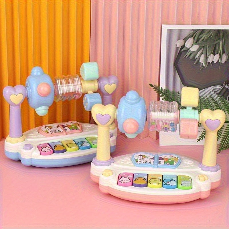 Puzzle Baby Piano with Rotating Music Function