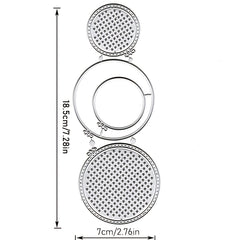 Circle Stitched Embroidery Frame Metal Cutting Dies for Joy Scrapbooking Car