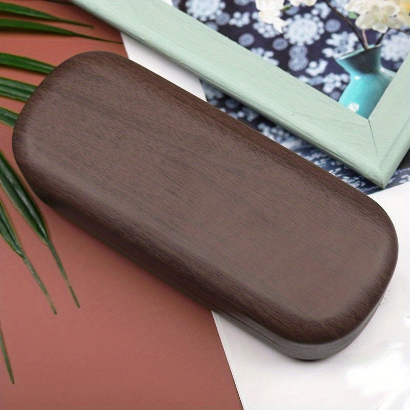 Wood Grain Glasses Case Portable Glasses Case