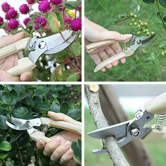 2pcs Stainless Steel Garden Shears for Pruning Flowers Stems Plants