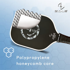 2pc Pickleball Paddle Set w/ Glass Fiber Face & 10mm Polypropylene Core