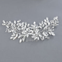 Crystal Bridal Headpiece Wedding Headband For Brides Flower Bride Hair Vine