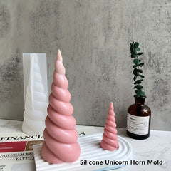 3D Unicorn Horn Silicone Mold For DIY Home Decor