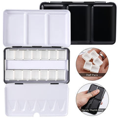 Metal Watercolor Palette with 14 Half Pans