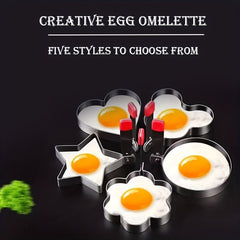 1pc Stainless Steel Omelet Set Heat Circle Type