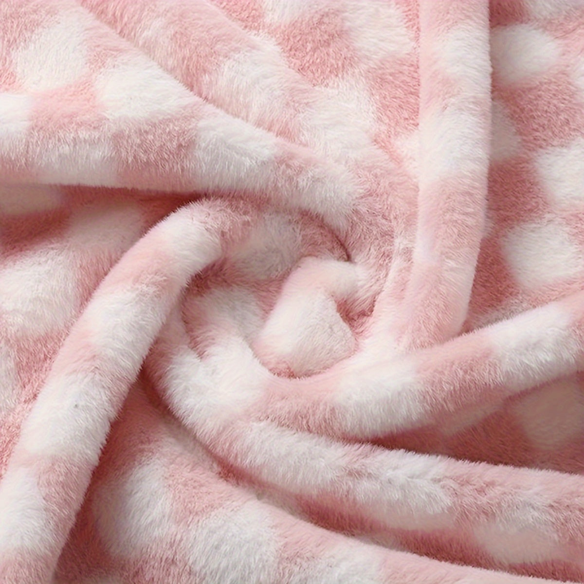 Rabbit Fur Soft DIY Quilt Single Set Fabric DIY Throw Pillow & Tablecloth